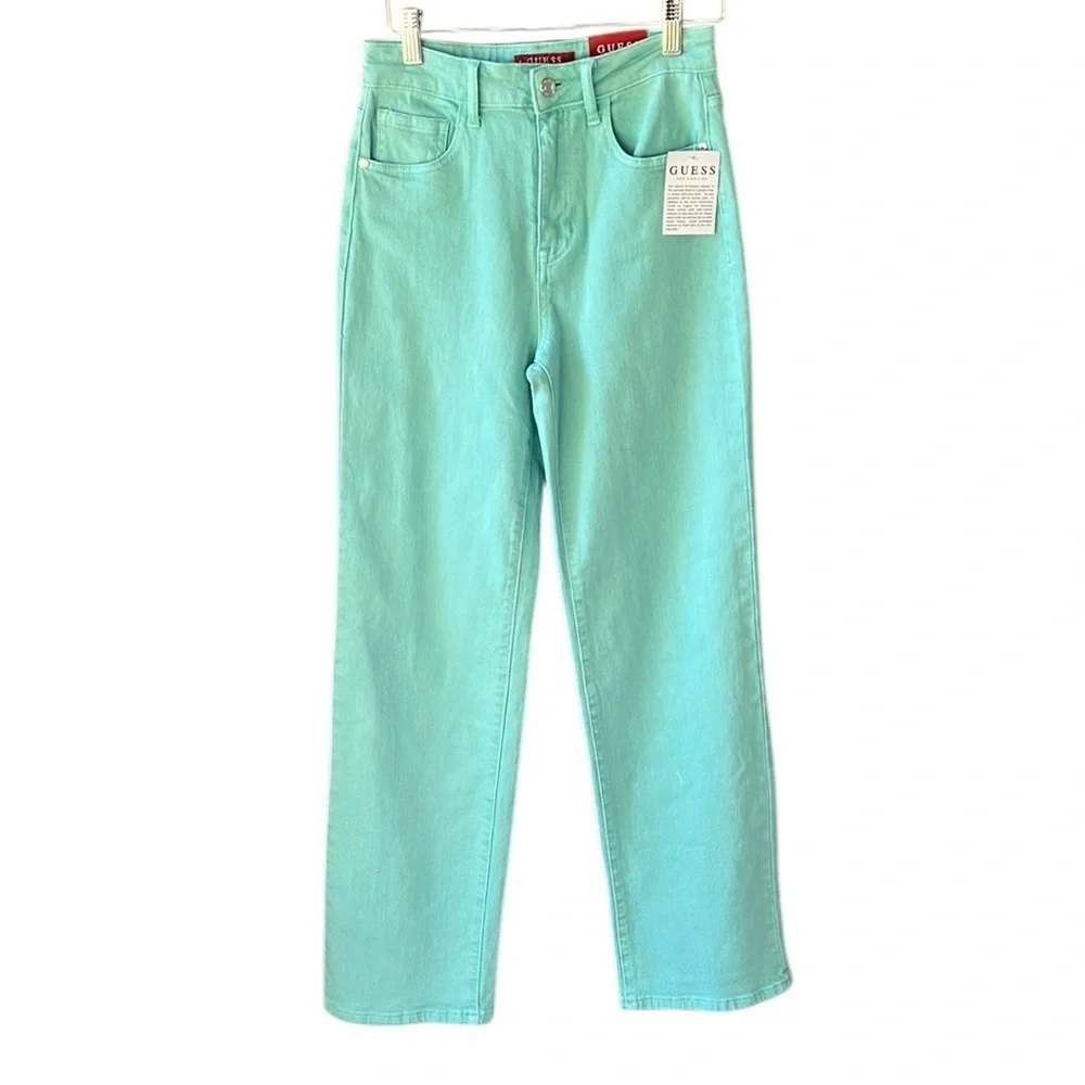 Guess Jeans New w Tag Sz 25 Cosmo High Rise Wide Leg in Ocean Breeze